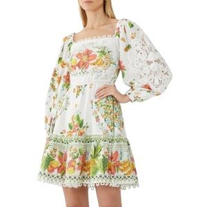 EUC/LIKE NEW FARM Rio Off White Tropical Romance Scarf
Dress - Size XS